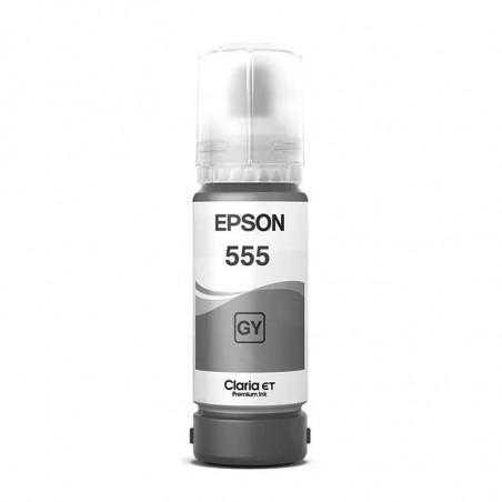 Botella de tinta EPSON T555 Gris original 70ml