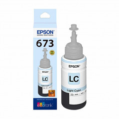 Botella de tinta EPSON T673 Cian Claro original 70ml