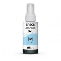 Botella de tinta EPSON T673 Cian Claro original 70ml