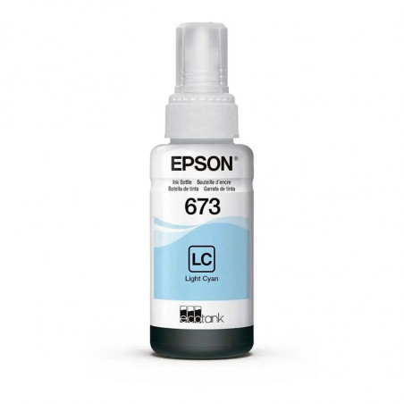 Botella de tinta EPSON T673 Cian Claro original 70ml