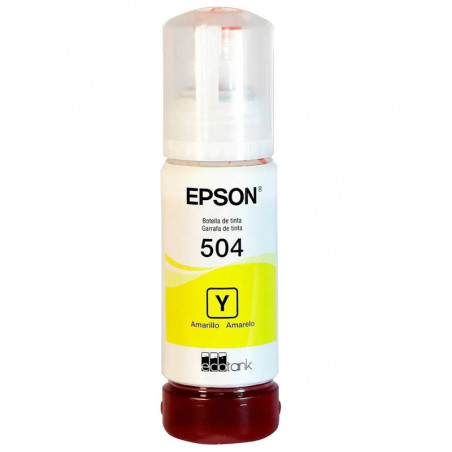 Botella de tinta EPSON T504 Amarillo original 70ml