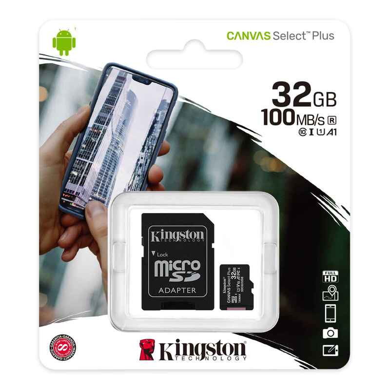 Memoria Micro SD KINGSTON CANVAS SELECT PLUS 32GB