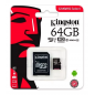 Memoria Micro SD KINGSTON CANVAS SELECT 64GB