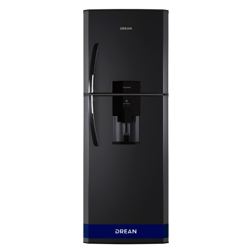 Heladera DREAN HDR400F41N ciclica 396 Litros negra con dispenser de agua