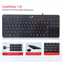 Teclado GENIUS LUXEMATE 110 USB negro