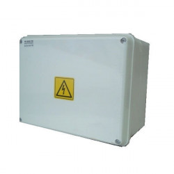 Caja de pase SISTELECTRIC pvc exterior IP65 16,5x21x11cm con tapa blanca