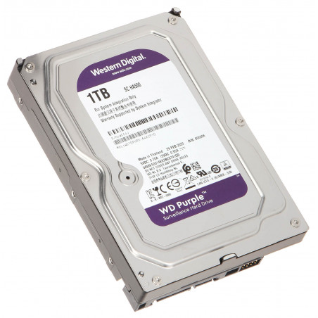 Disco rígido HDD WESTERN DIGITAL PURPLE 1TB Sata III 3.5''