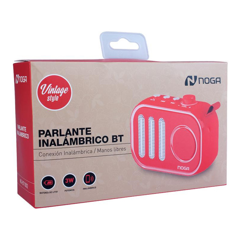 Parlante bluetooth NOGA NG-BT1002 portátil 3W