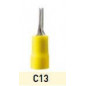 Terminal preaislado pin 6mm2 amarillo