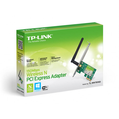 Adaptador de Red TP-LINK TL-WN781ND PCI Express 150Mbps